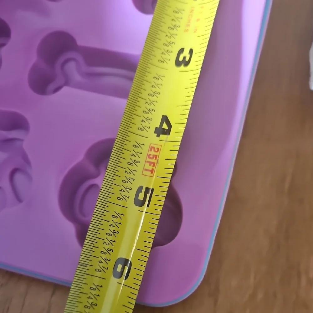 Silicone Paw & Bone Mold - Purple